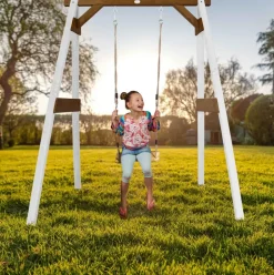 Portique 1 balançoire en bois Axi