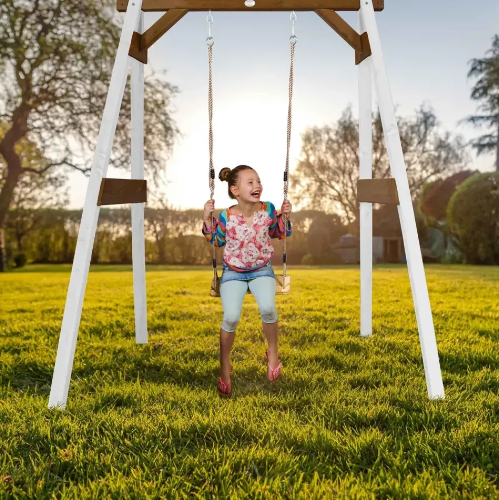 Portique 1 balançoire en bois Axi