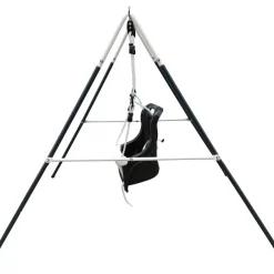 Portique, balançoire pour bébé en métal anthracite et crème de Axi