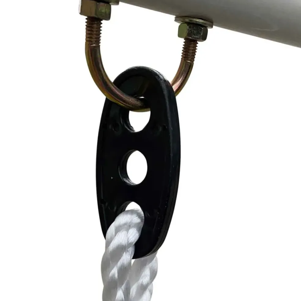 Portique, balançoire pour bébé en métal anthracite et crème de Axi
