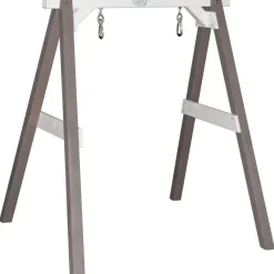 Portique en bois blanc - balançoire bébé Axi