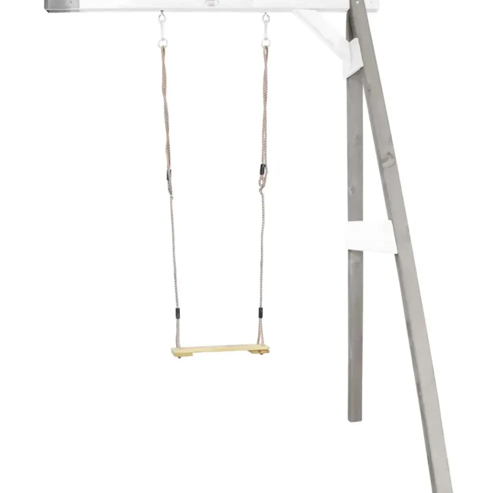 Portique mural 1 balançoire en bois Wall mount Brun Axi