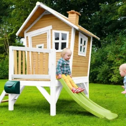 Robin Axi Maisonnette en bois écologique avec toboggan