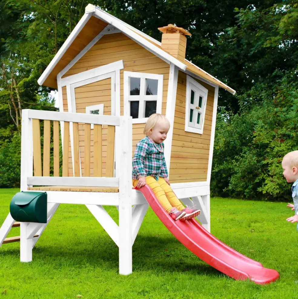 Robin Axi Maisonnette en bois écologique avec toboggan