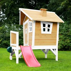 Robin Axi Maisonnette en bois écologique avec toboggan