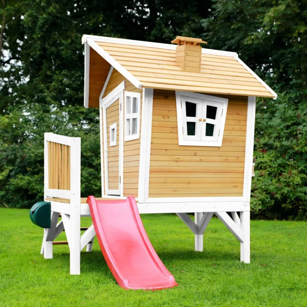 Robin Axi Maisonnette en bois écologique avec toboggan