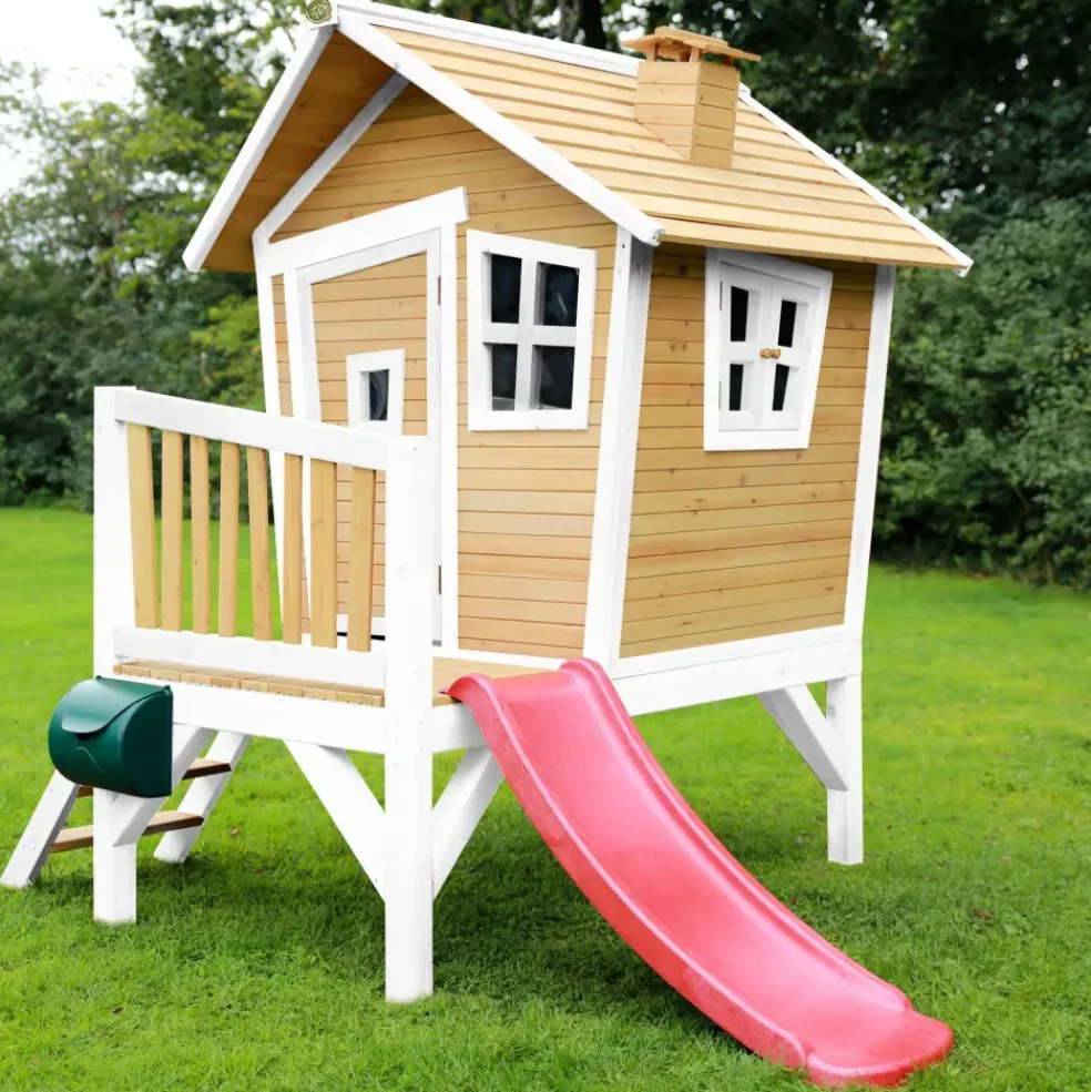 Robin Axi Maisonnette en bois écologique avec toboggan