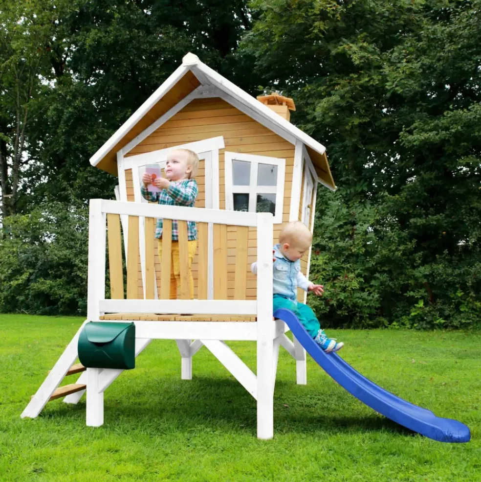 Robin Axi Maisonnette en bois écologique avec toboggan