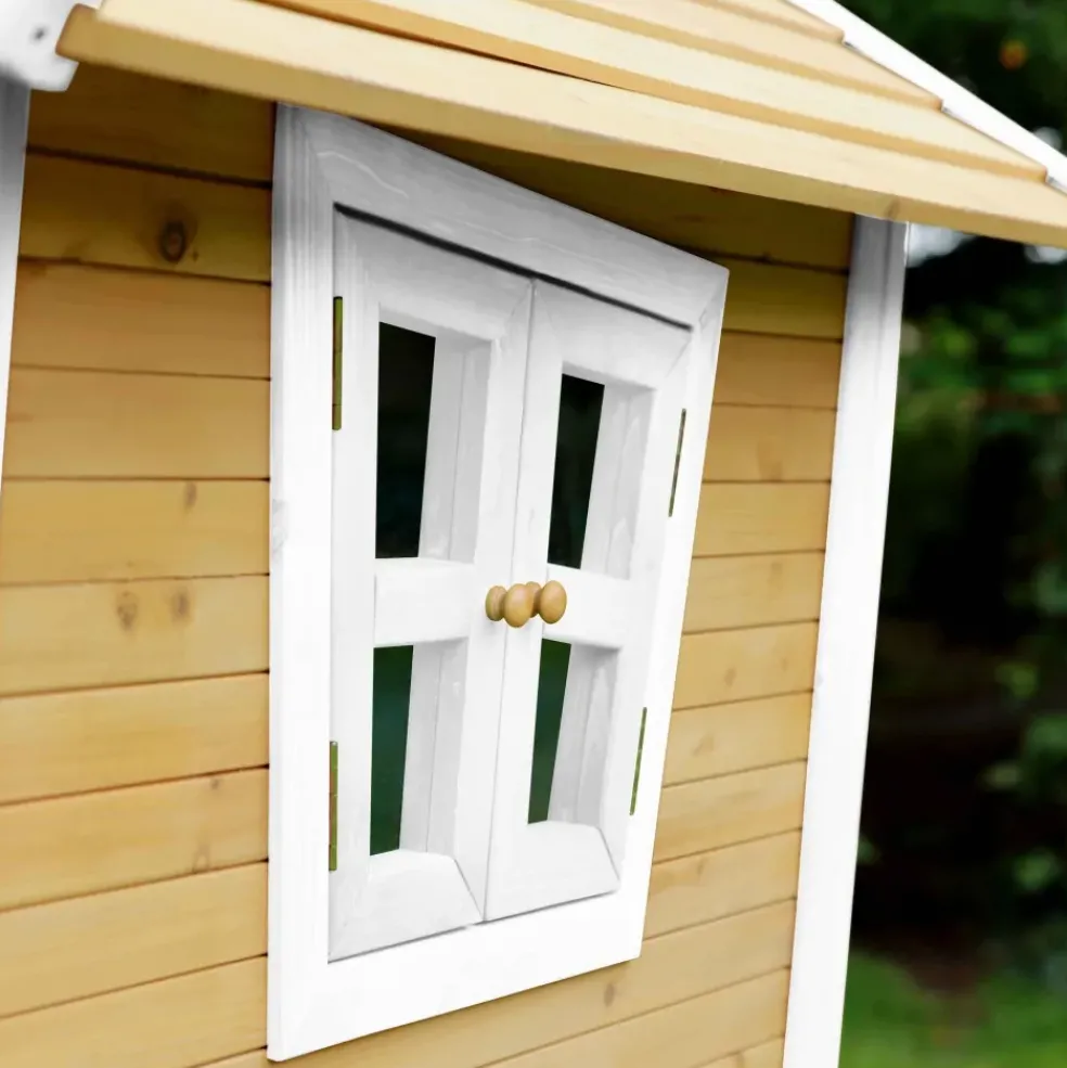 Robin Axi Maisonnette en bois écologique avec toboggan