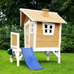 Robin Axi Maisonnette en bois écologique avec toboggan