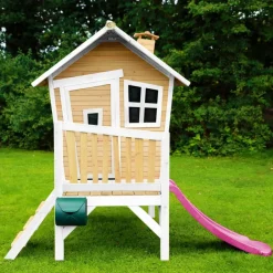 Robin Axi Maisonnette en bois écologique avec toboggan