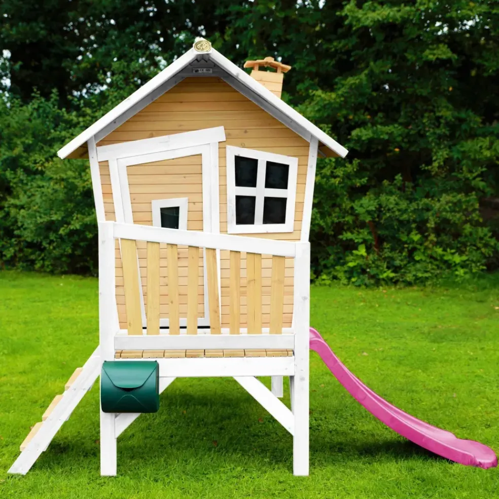 Robin Axi Maisonnette en bois écologique avec toboggan