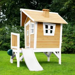 Robin Axi Maisonnette en bois écologique avec toboggan