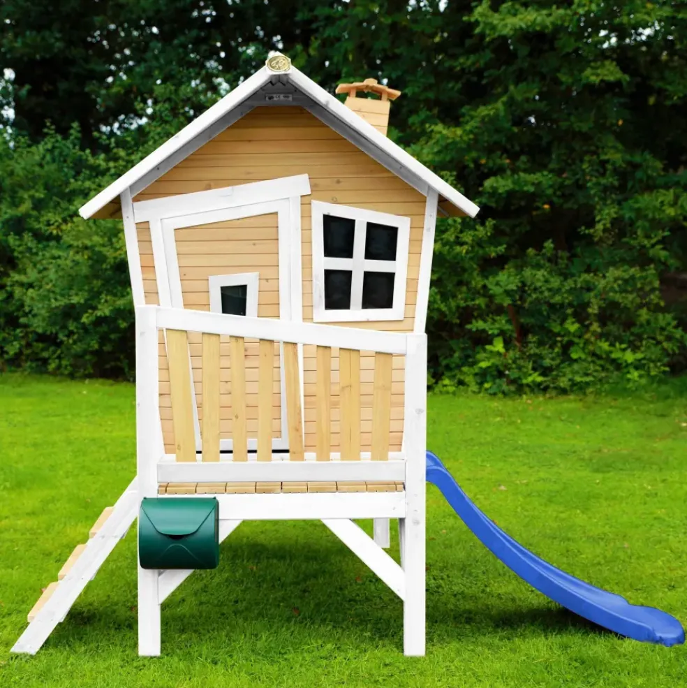 Robin Axi Maisonnette en bois écologique avec toboggan