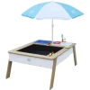 Table à sable et à eau en bois marron et blanc dès 3 ans Linda d'Axi