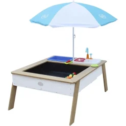 Table à sable et à eau en bois marron et blanc dès 3 ans Linda d'Axi