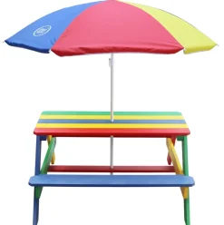 Table pique-nique Nick avec Parasol arc-en-ciel Axi