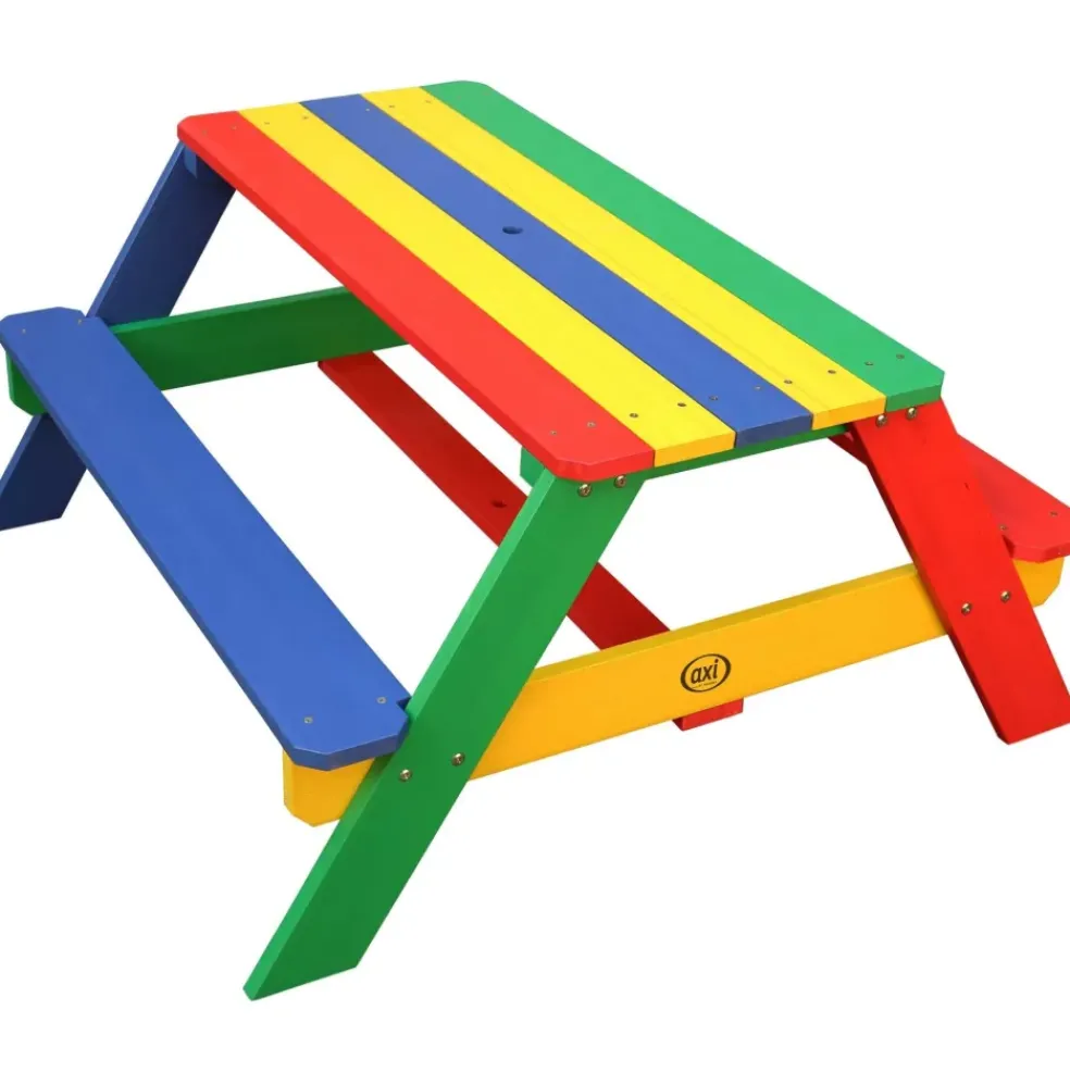 Table pique-nique Nick avec Parasol arc-en-ciel Axi