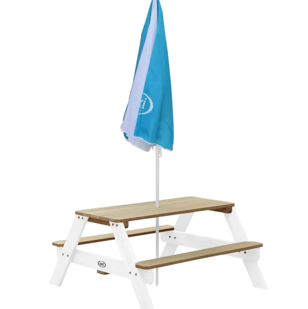 Table pique-nique Nick en bois avec Parasol Axi