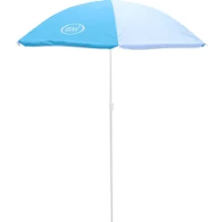 Table Sable et Eau Nick brun blanc avec parasol Axi