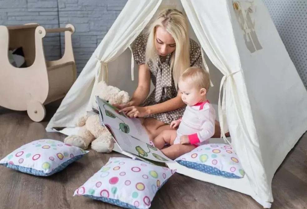 Tente tipi Alba blanc crème pour enfant - Sunny
