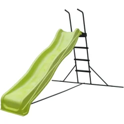 Toboggan d'extérieur vert sur pied avec échelle 220 cm Axi