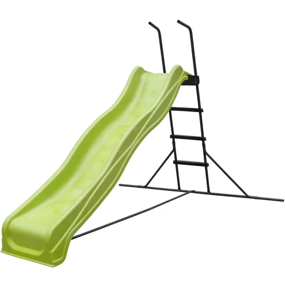 Toboggan d'extérieur vert sur pied avec échelle 220 cm Axi