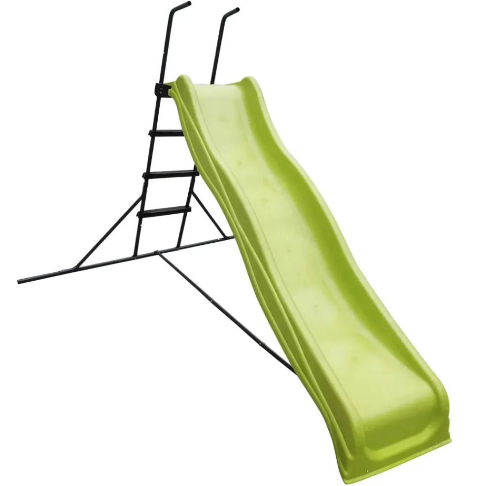Toboggan d'extérieur vert sur pied avec échelle 220 cm Axi