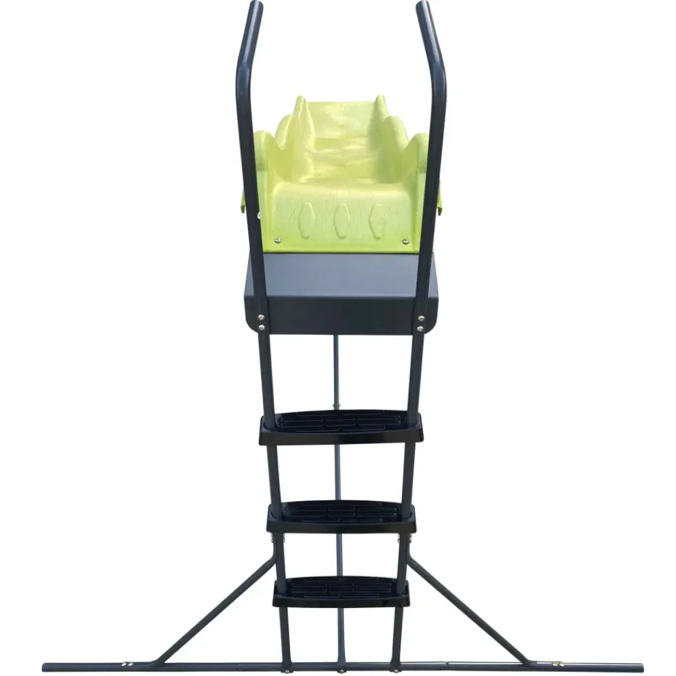 Toboggan d'extérieur vert sur pied avec échelle 220 cm Axi