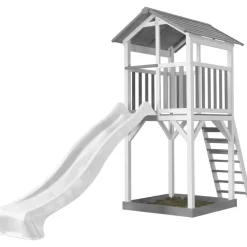 Tour de jeu Beach Tower Axi avec toboggan bleu