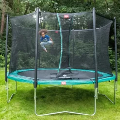 Trampoline 380 BERG gris Regular Favorit et filet + Echelle offerte