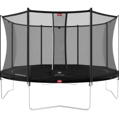 Trampoline 430 BERG noir Regular Favorit et filet + Echelle offerte