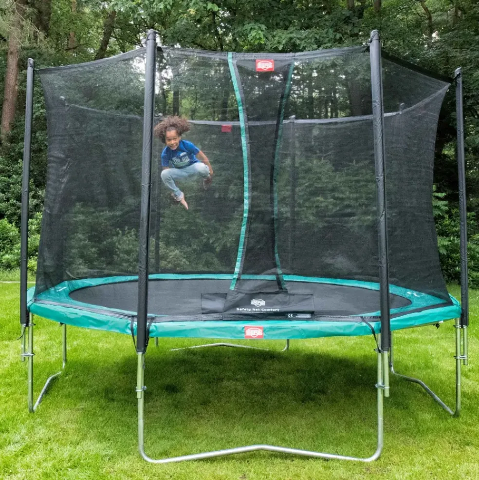 Trampoline 380 BERG noir Regular Favorit et filet + Echelle offerte