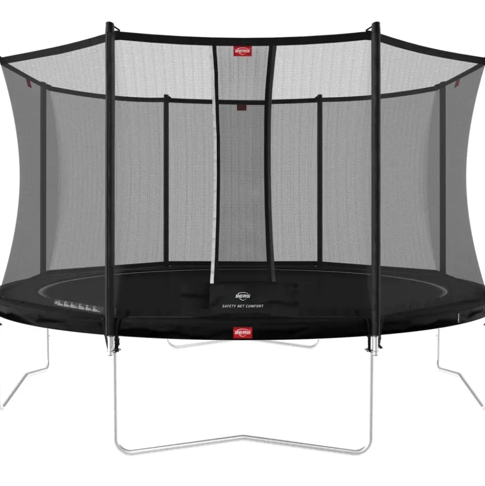 Trampoline 380 BERG noir Regular Favorit et filet + Echelle offerte