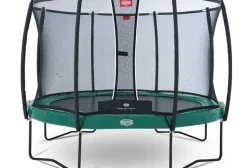Trampoline 380 cm BERG Elite vert et filet + Echelle offerte