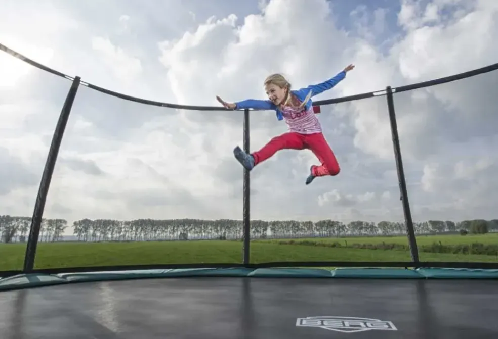 Trampoline 330 cm BERG Elite vert et filet + Echelle offerte