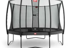 Trampoline 380 cm gris BERG Champion et filet + Echelle offerte
