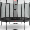 Trampoline 430 cm gris BERG Champion et filet + Echelle offerte