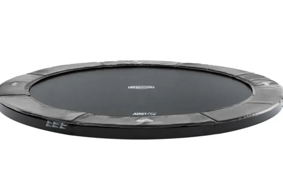 Trampoline 380 cm Gris FlatGround Champion BERG