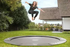 Trampoline 380 cm Gris FlatGround Champion BERG