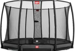 Trampoline enterré Gris 330cm Champion + filet - BERG
