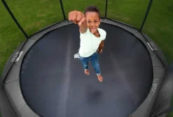 Trampoline enterré Gris 330cm Champion + filet - BERG