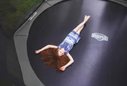Trampoline enterré Gris 430cm Favorit + filet - BERG