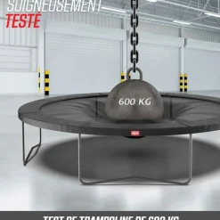 Trampoline enterré Gris 430cm Favorit + filet - BERG