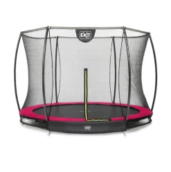 Trampoline enterré rond 244cm noir et filet de sécurité Sihouette EXIT