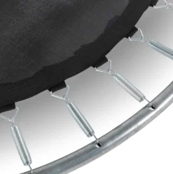 Trampoline enterré rond 244cm noir et filet de sécurité Sihouette EXIT