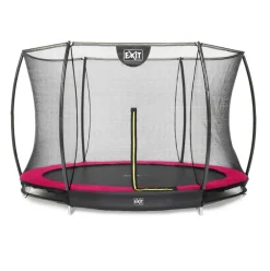 Trampoline enterré rond 305cm noir et filet de sécurité Sihouette EXIT