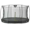 Trampoline enterré rond 366cm noir et filet de sécurité Sihouette EXIT