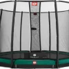 Trampoline enterré vert 330cm Champion + filet - BERG