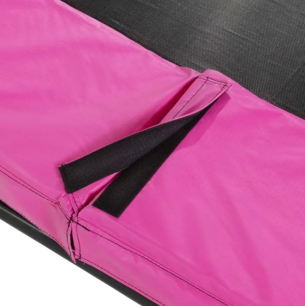 Trampoline enterré 244x366cm noir et filet de sécurité Sihouette EXIT